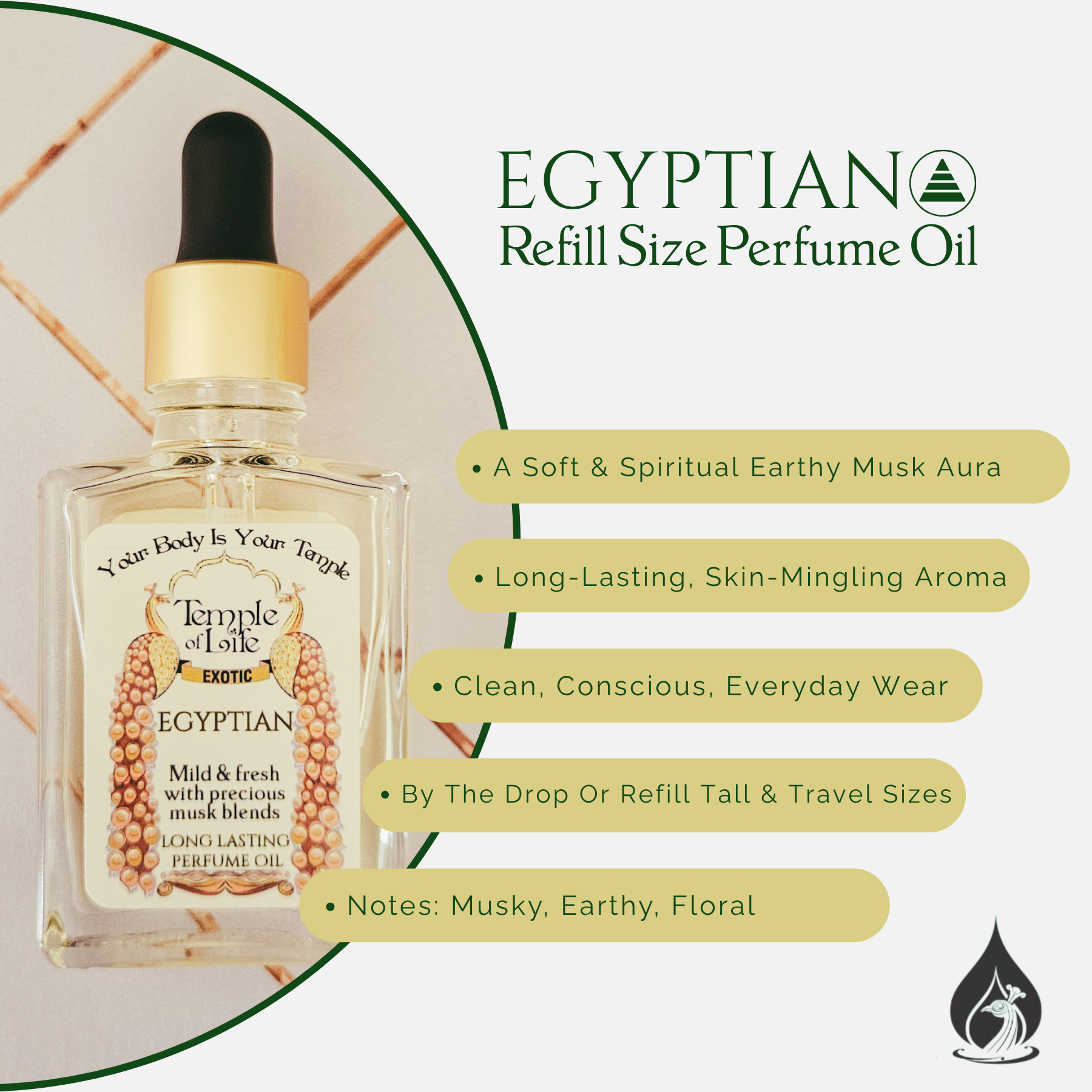 Egyptian | Exotic Perfume Oil Refill | Luxury Musk Perfume