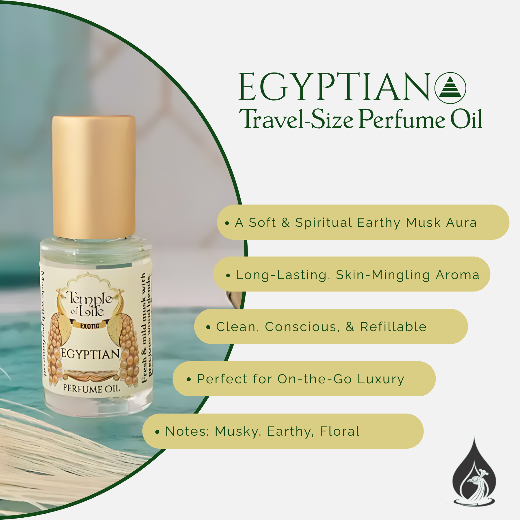 Egyptian | Exotic Perfume Oil Travel-Size | Luxury Musk Perfume