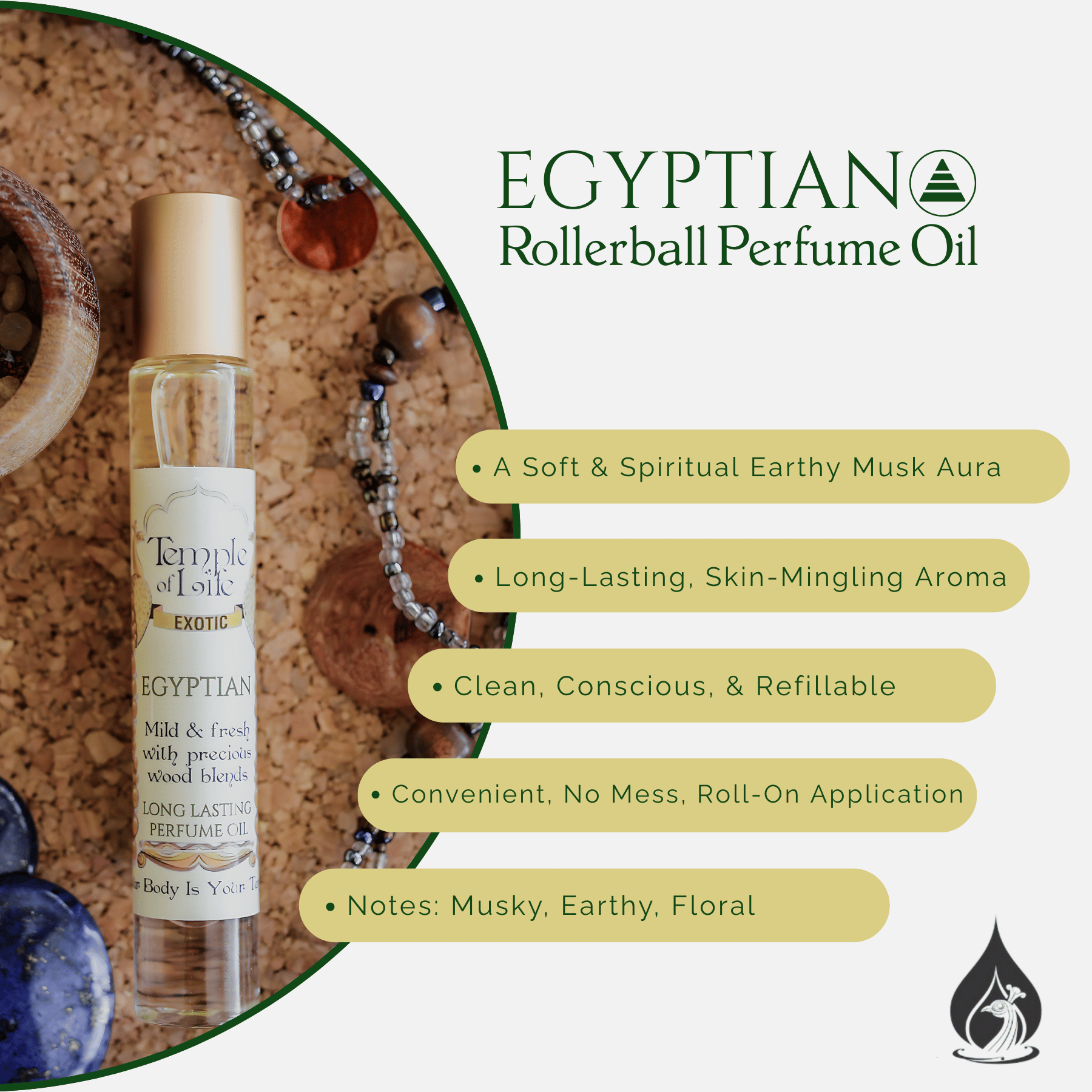 Egyptian | Exotic Perfume Oil Roll On | Luxury Musk Perfume