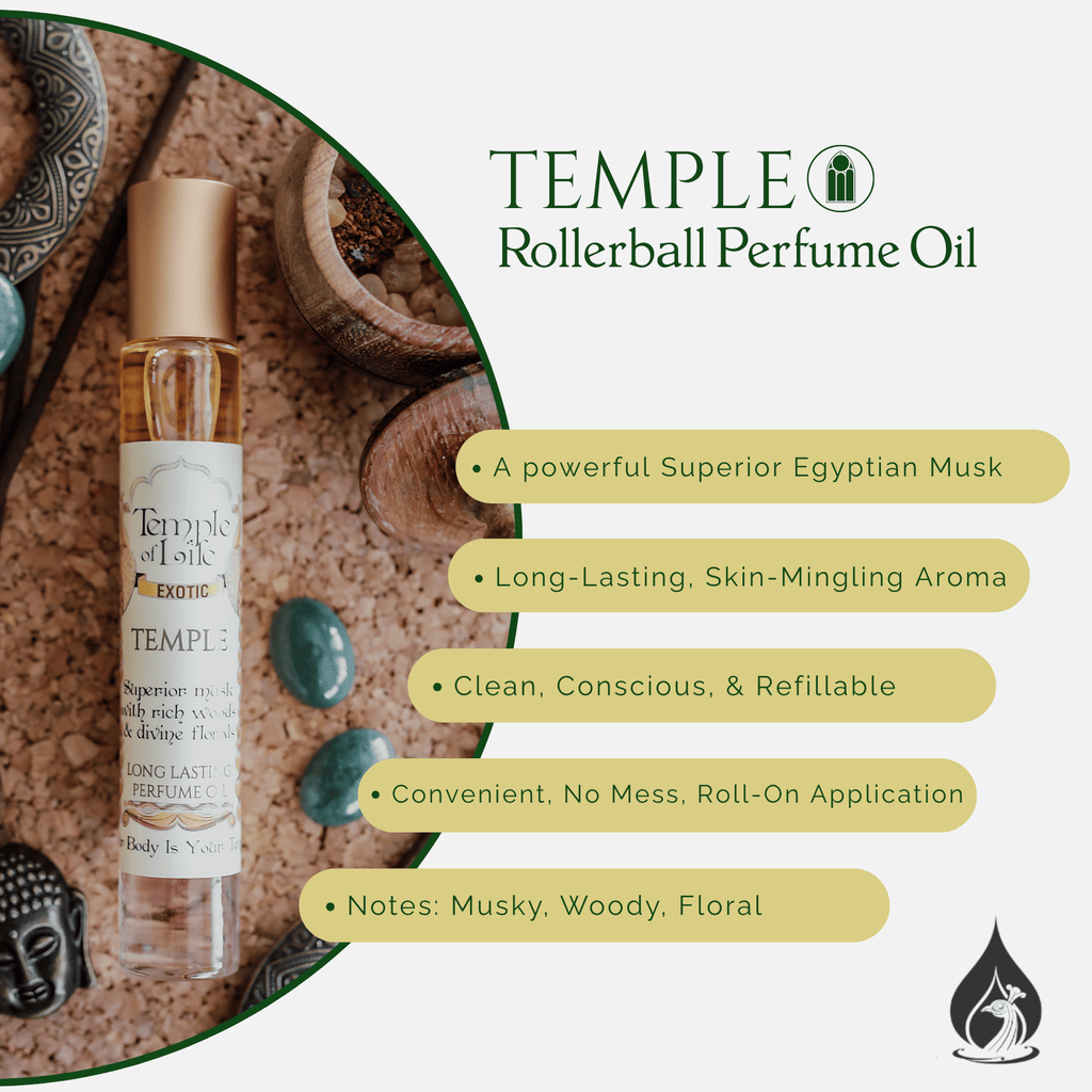 Temple | Exotic Perfume Oil Roll On | Superior Musk Perfume