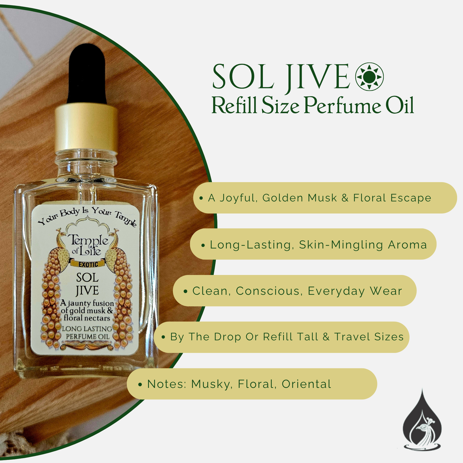 Sol Jive | Exotic Perfume Oil Refill | Oriental Fragrance