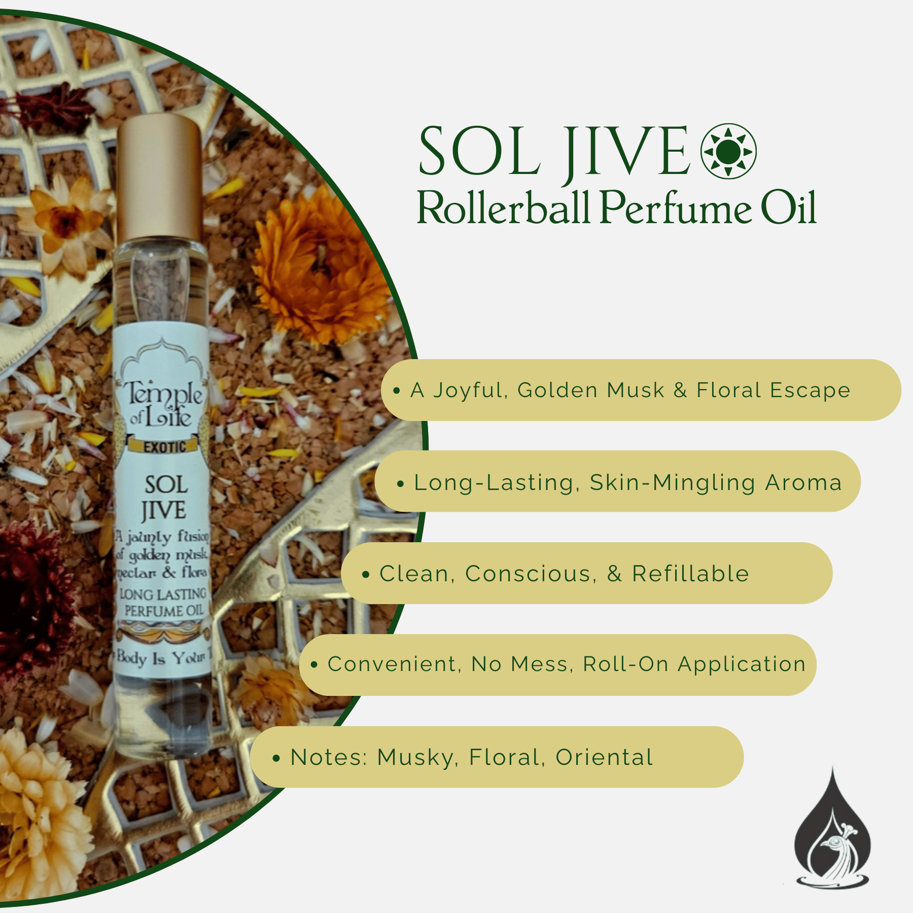 Sol Jive | Exotic Perfume Oil Roll On | Oriental Fragrance