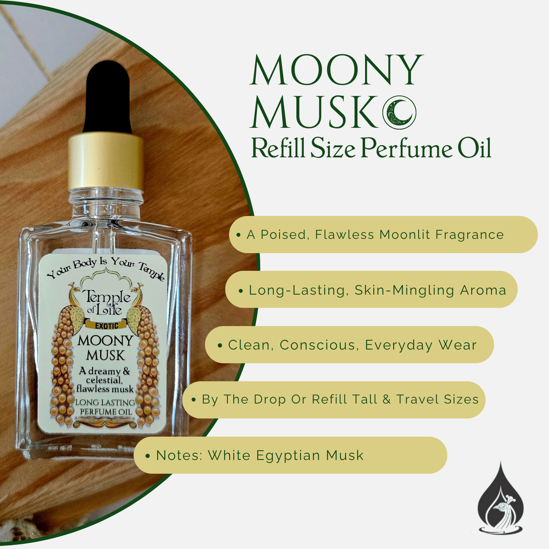 Moony Musk | Exotic Perfume Oil Refill | White Egyptian