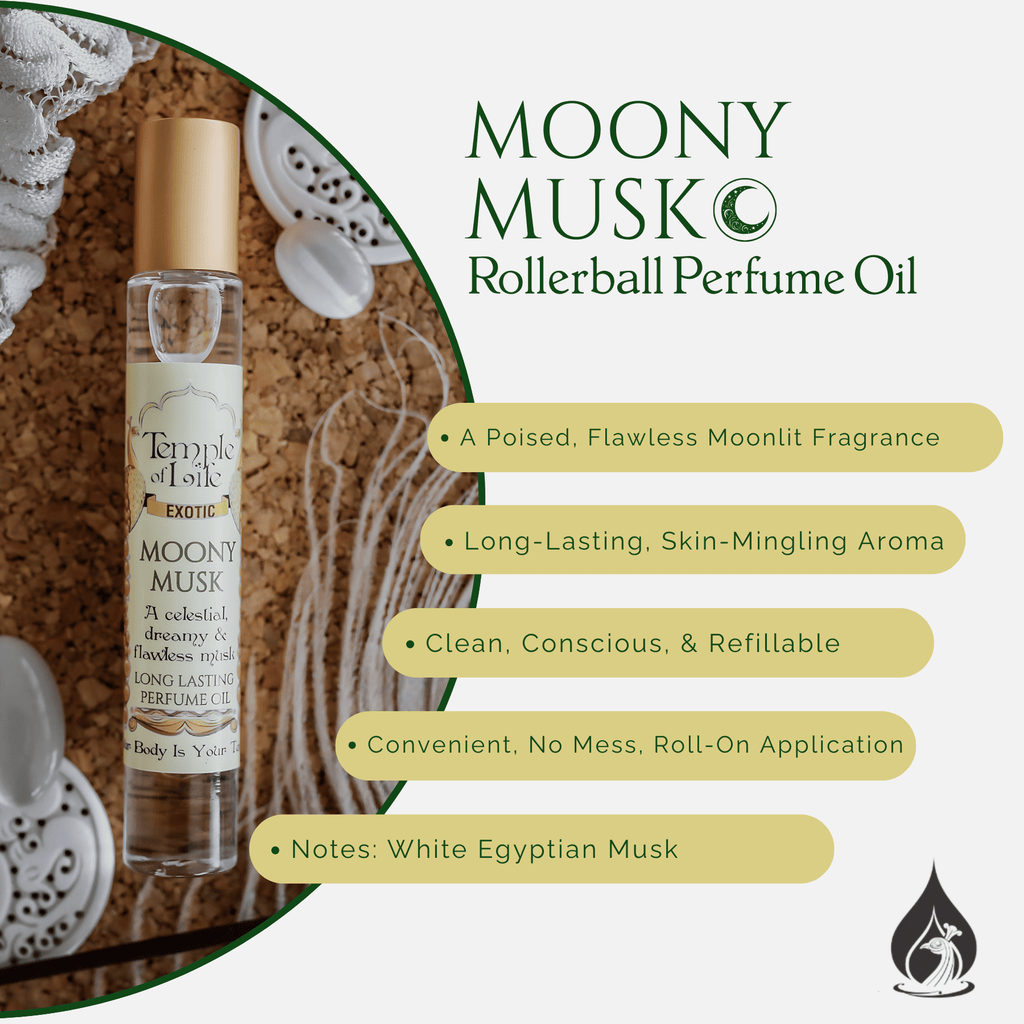 Moony Musk | Exotic Perfume Oil Roll On | White Egyptian