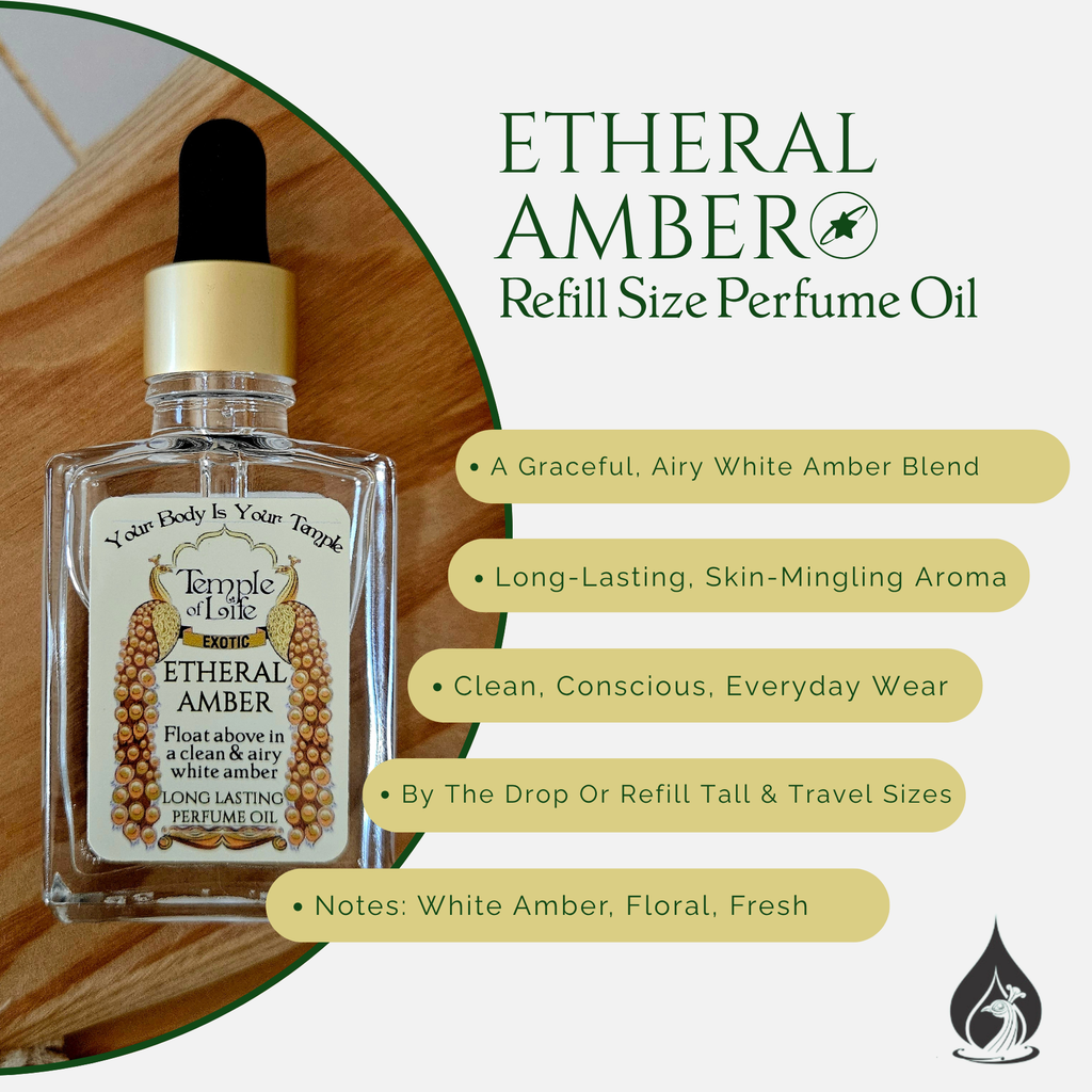 Etheral Amber | Exotic Perfume Oil Refill | Pure White Amber