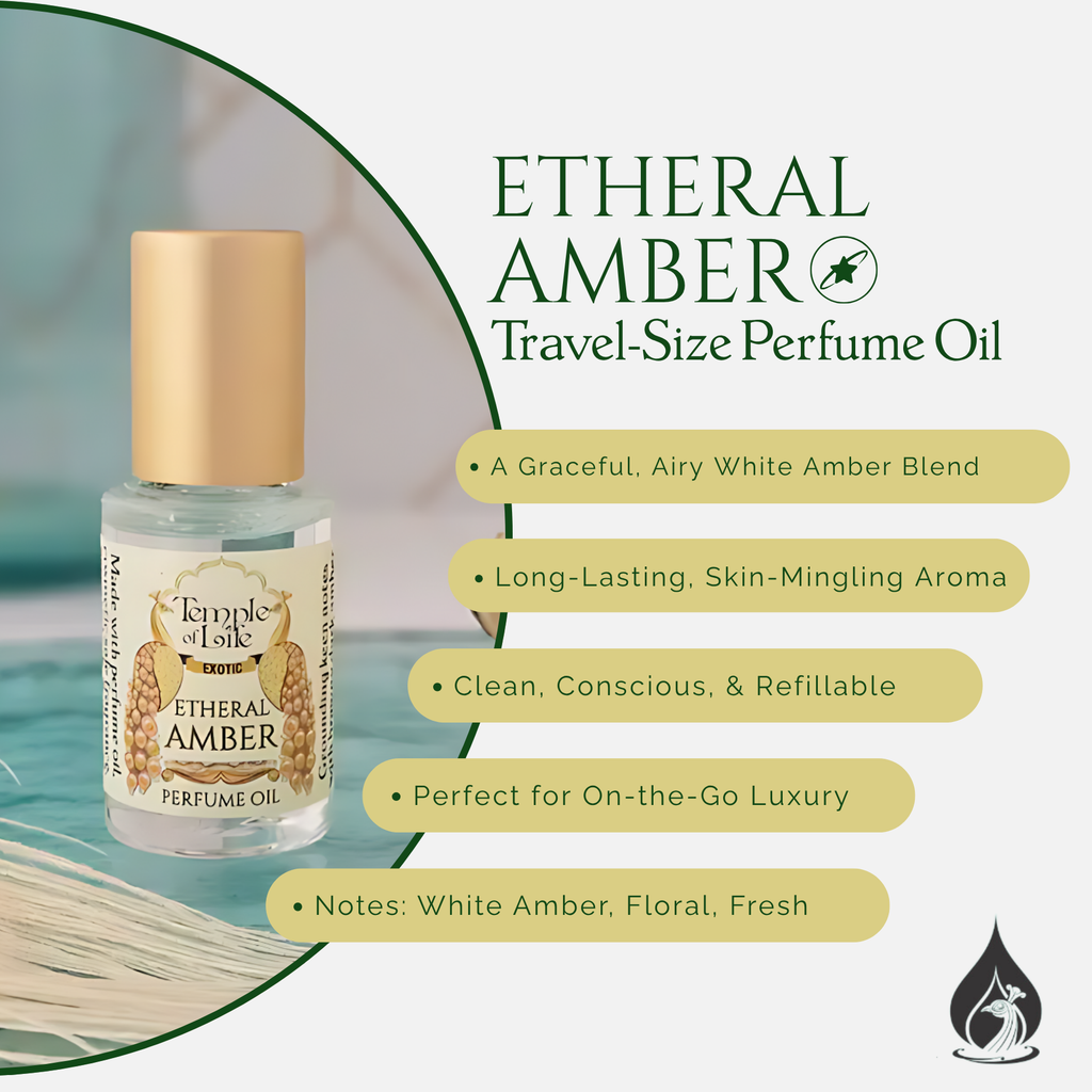 Etheral Amber | Exotic Perfume Oil Travel-Size | Pure White Amber