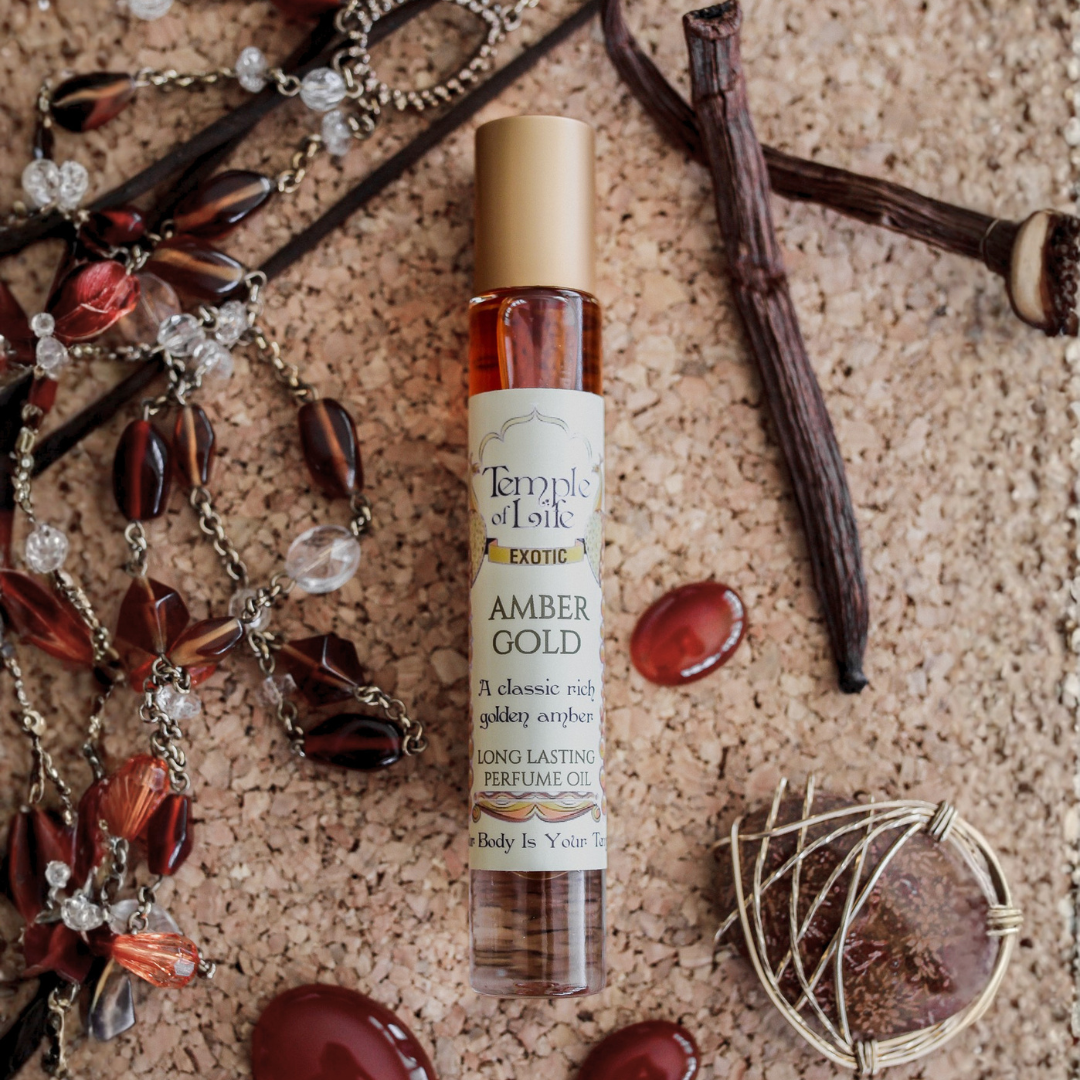 Amber Gold | Exotic Perfume Oil Roll On | Comfort Body Oil