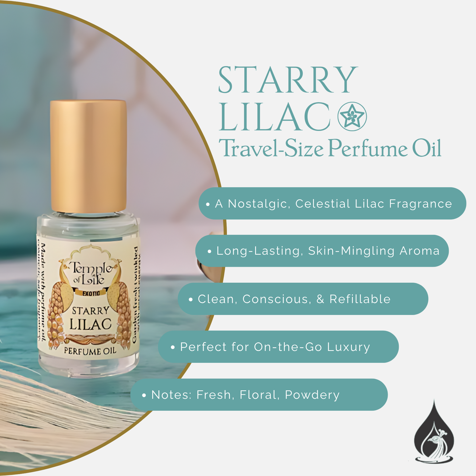 Starry Lilac | Exotic Perfume Oil Travel-Size | Lilac Fragrance