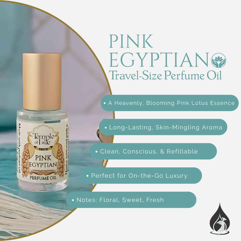 Pink Egyptian | Exotic Perfume Oil Travel-Size | Pink Lotus Scent