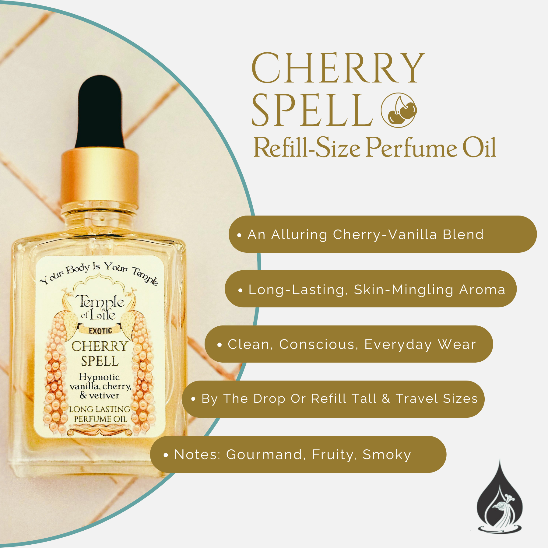 Cherry Spell | Exotic Perfume Oil Refill | Gourmand Perfumes
