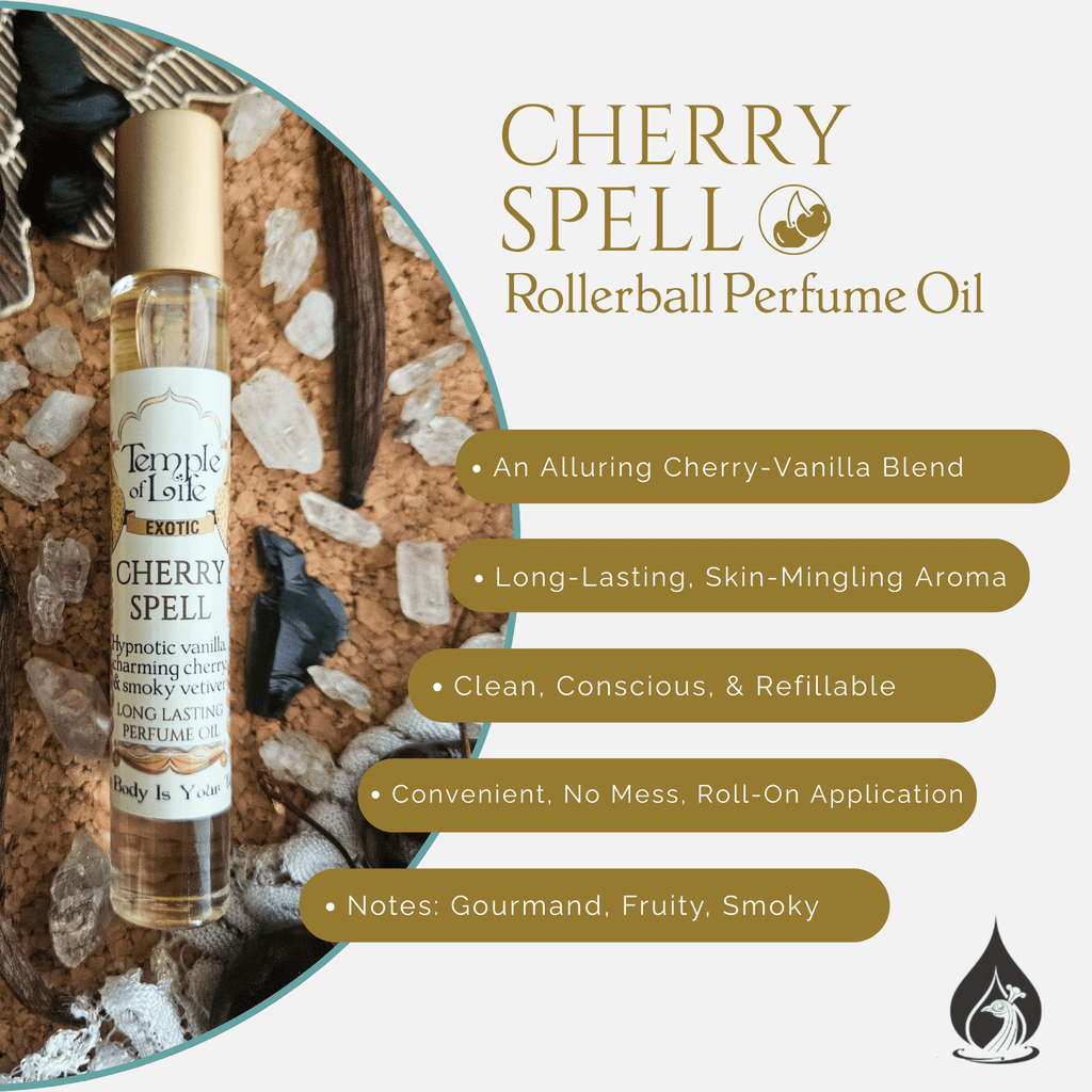 Cherry Spell | Exotic Perfume Oil Roll On | Gourmand Perfumes