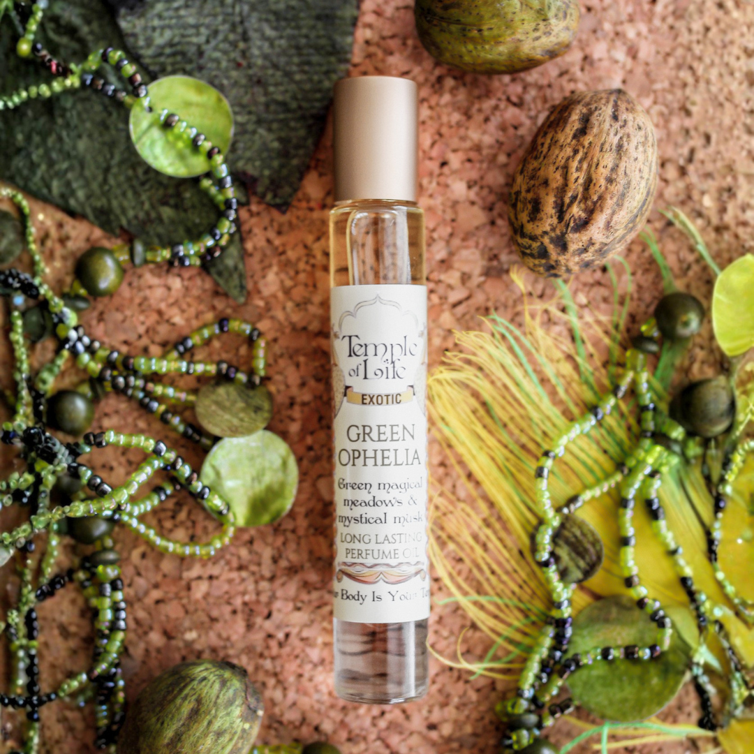 Green Ophelia | Exotic Perfume Oil Roll On | Green Musk Aroma
