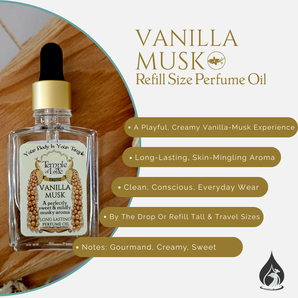 Vanilla Musk | Exotic Perfume Oil Refill | Gourmand Perfumes