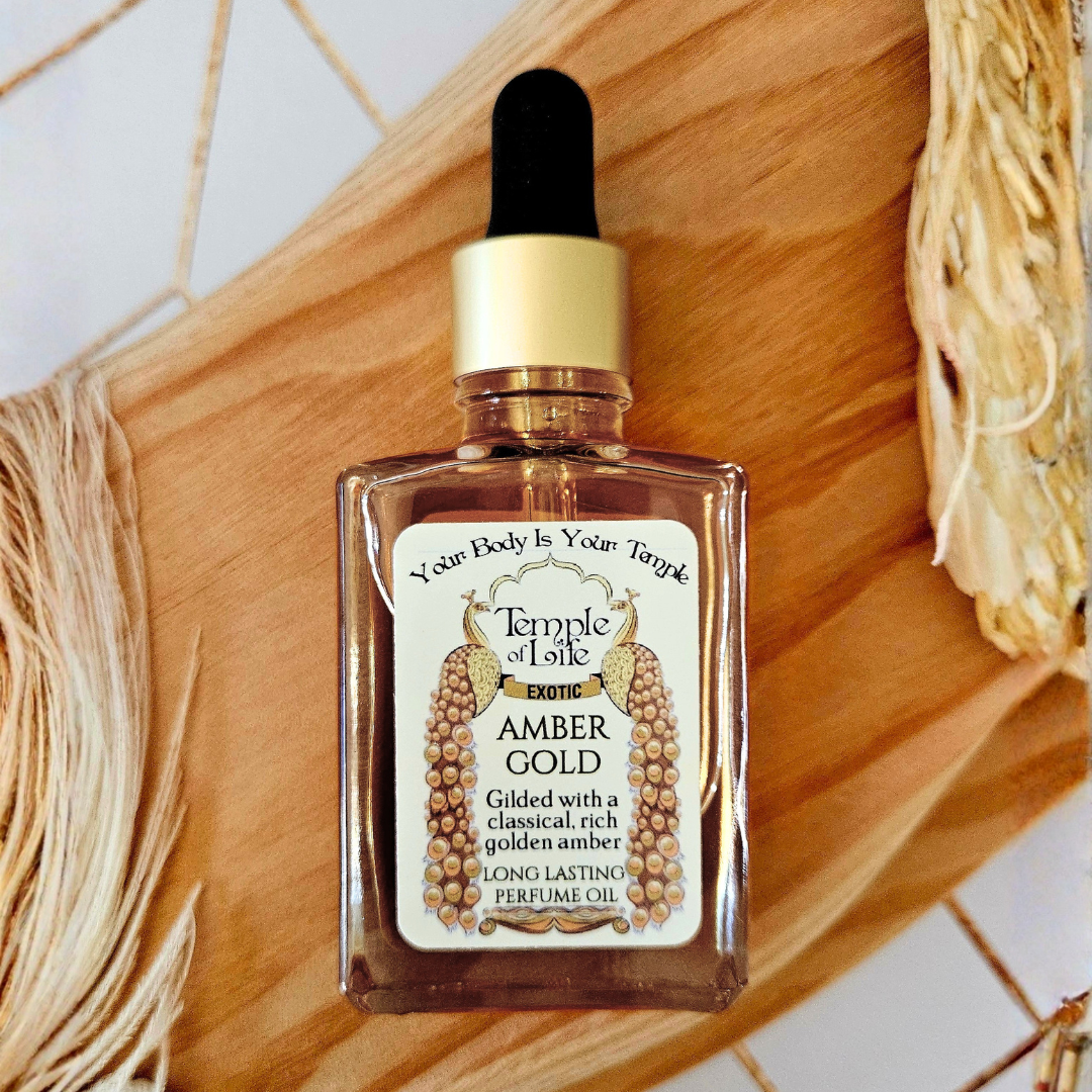 Amber Gold | Exotic Perfume Oil Refill | Clean Amber Oil