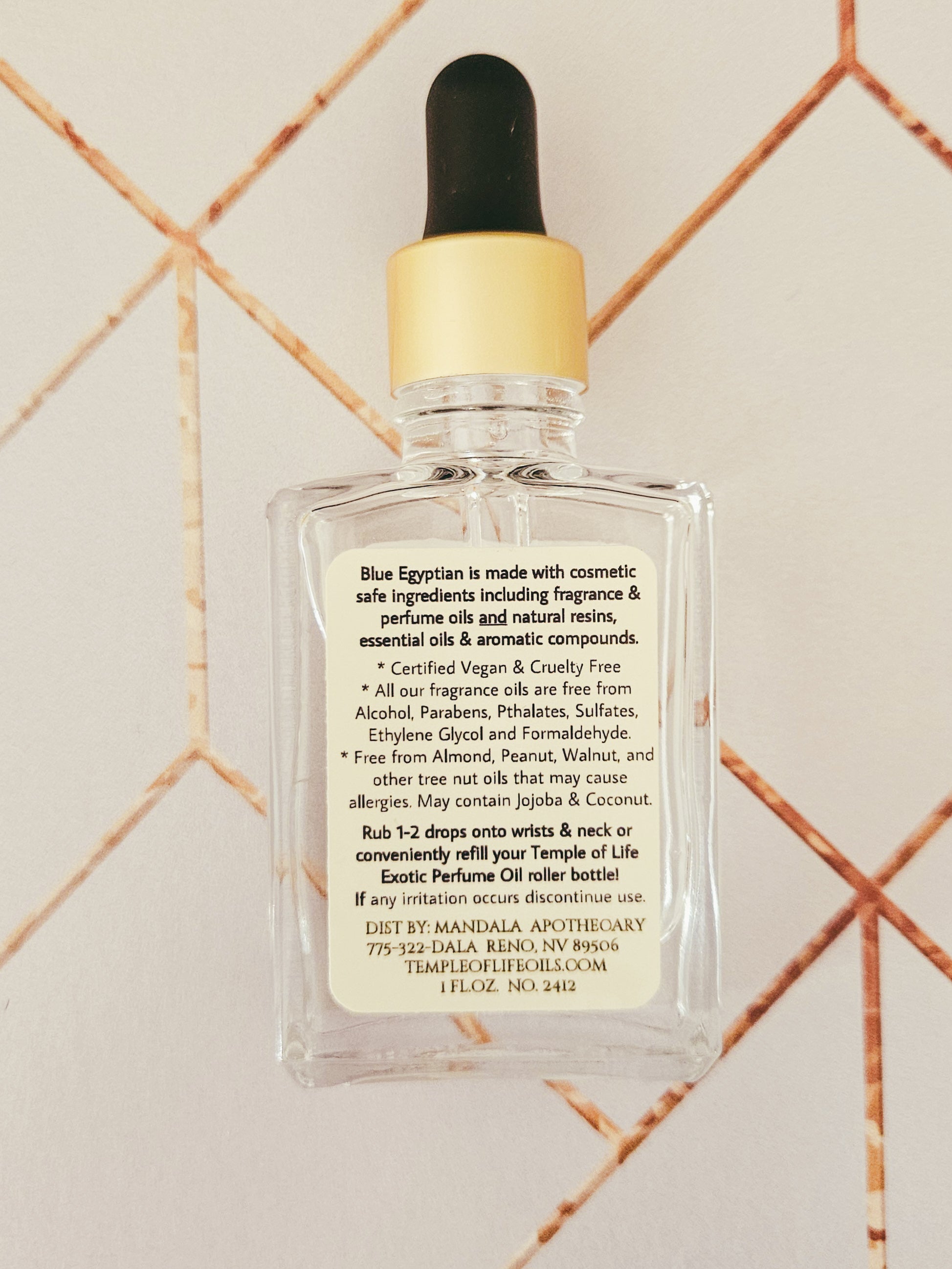 Blue Egyptian | Exotic Perfume Oil Refill | Lotus Perfume