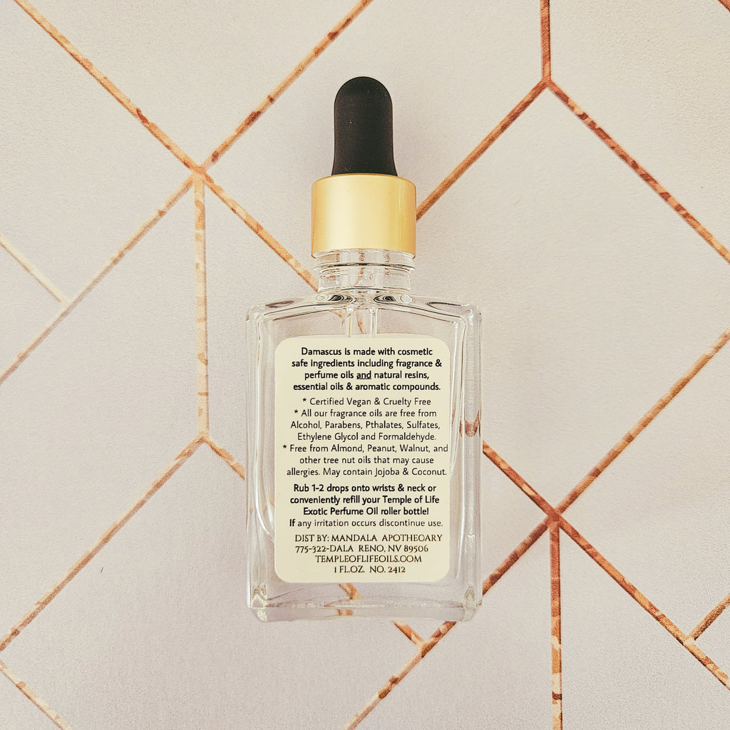 Damascus | Exotic Perfume Oil Refill | Rose Beauty Fragrance