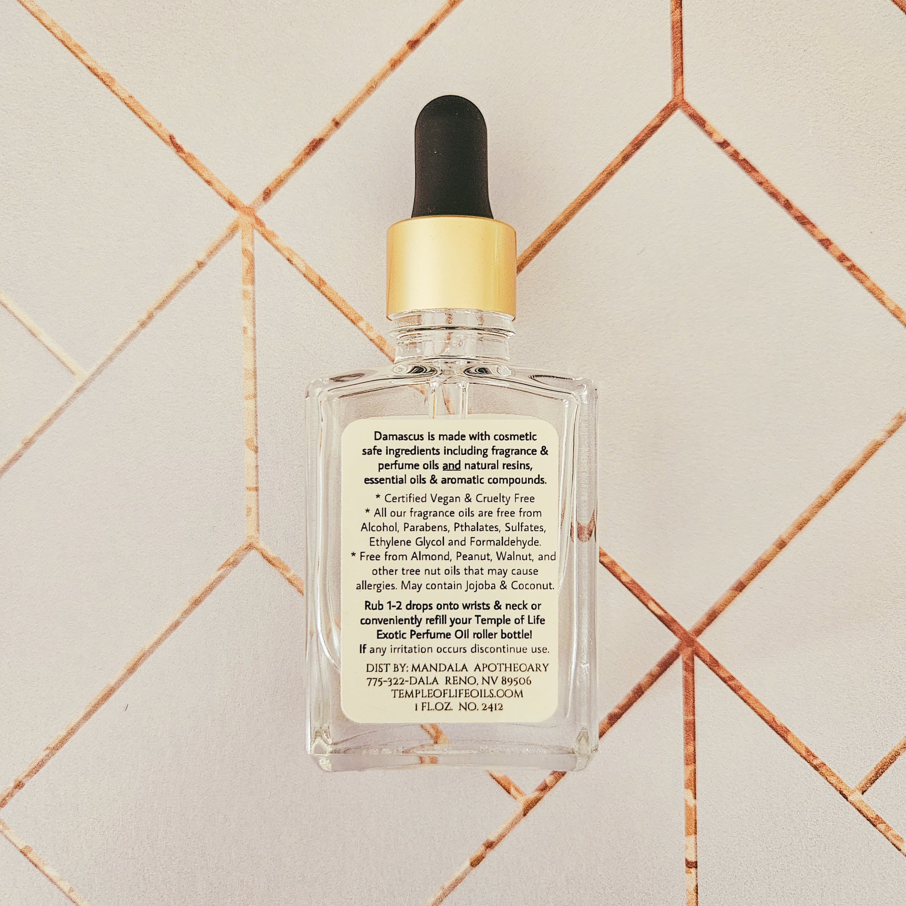 Damascus | Exotic Perfume Oil Refill | Rose Beauty Fragrance