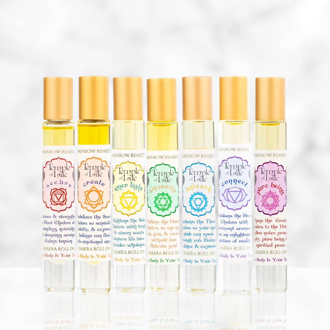 Chakra Roll-on Set | Rainbow Remedy | Yoga + Wellness