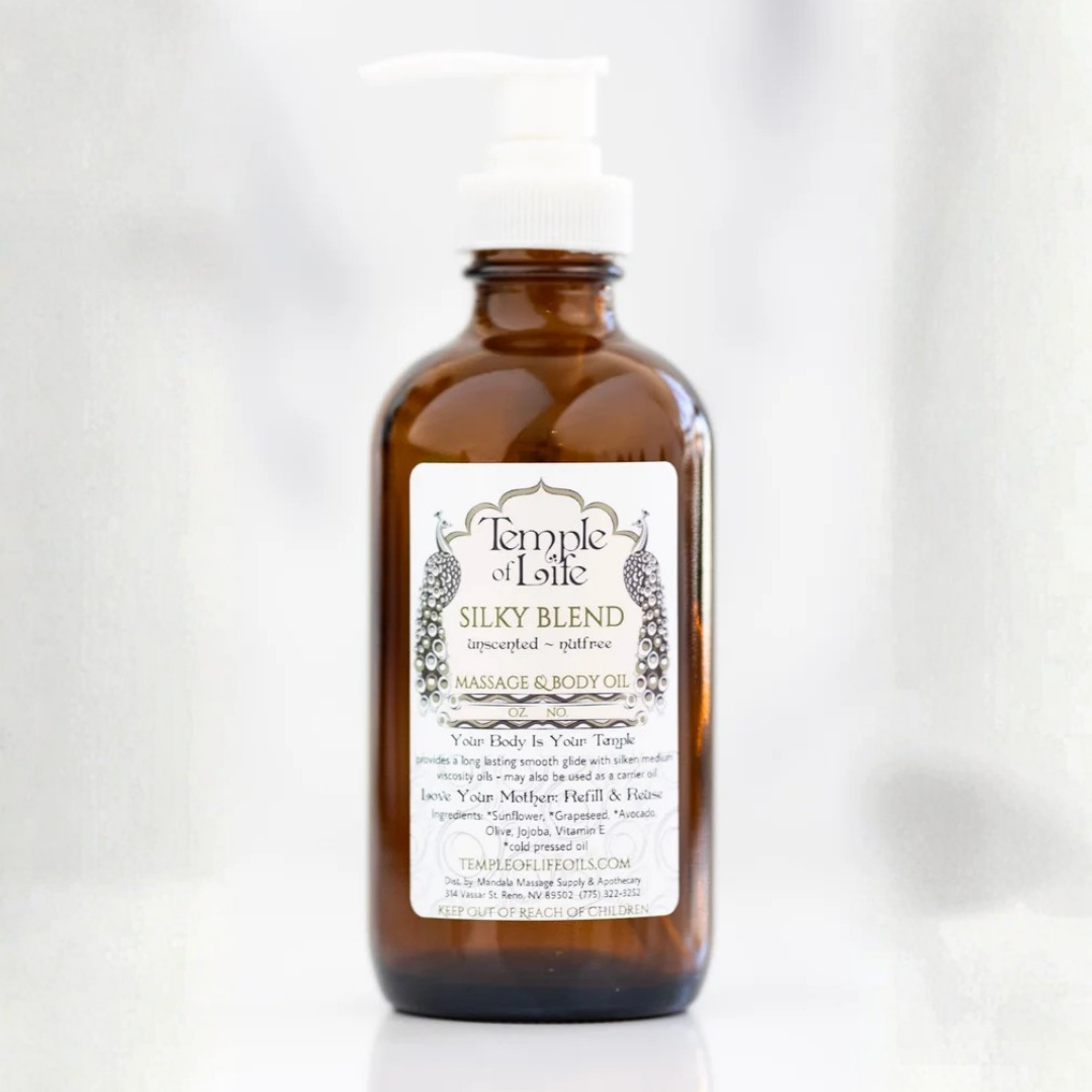 Unscented Silky Blend | Massage Oil | Nut-free | Smoothing Body Oil