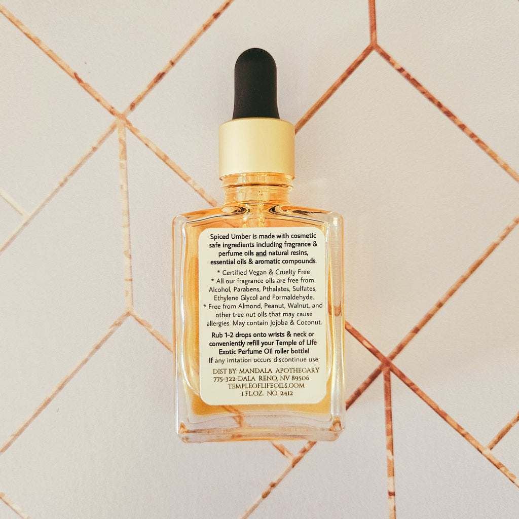 Spiced Umber | Exotic Perfume Oil Refill | Fall Fragrance