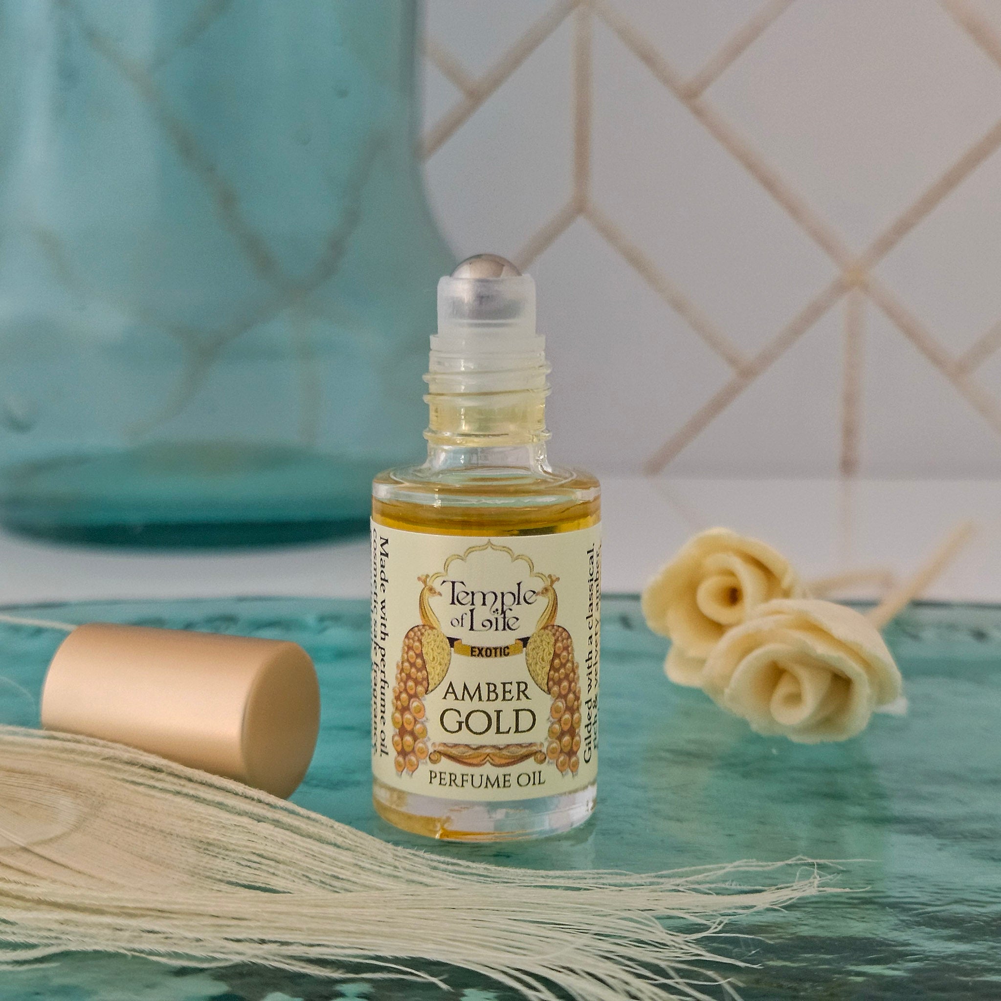 Amber Gold | Exotic Perfume Oil Travel-Size | Gourmand
