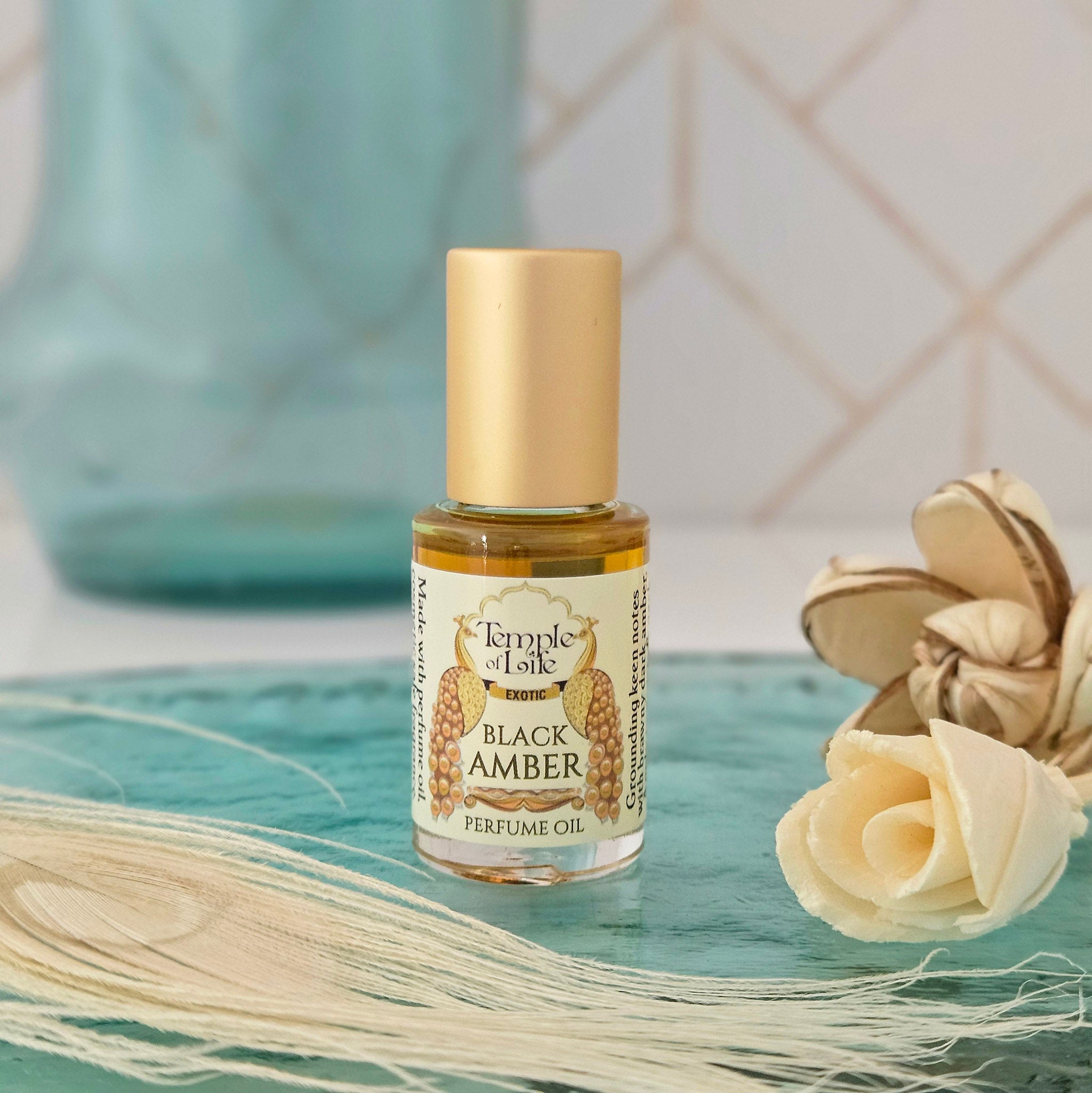 Black Amber | Exotic Perfume Oil Travel-Size| Men's Fragrance