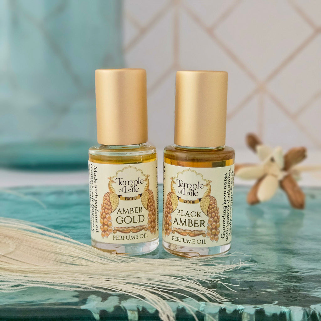 Black Amber | Exotic Perfume Oil Travel-Size| Men's Fragrance