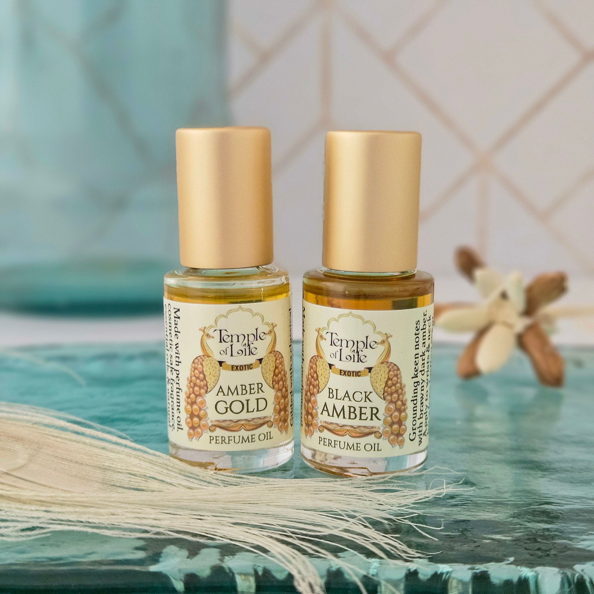 Black Amber | Exotic Perfume Oil Travel-Size| Men's Fragrance