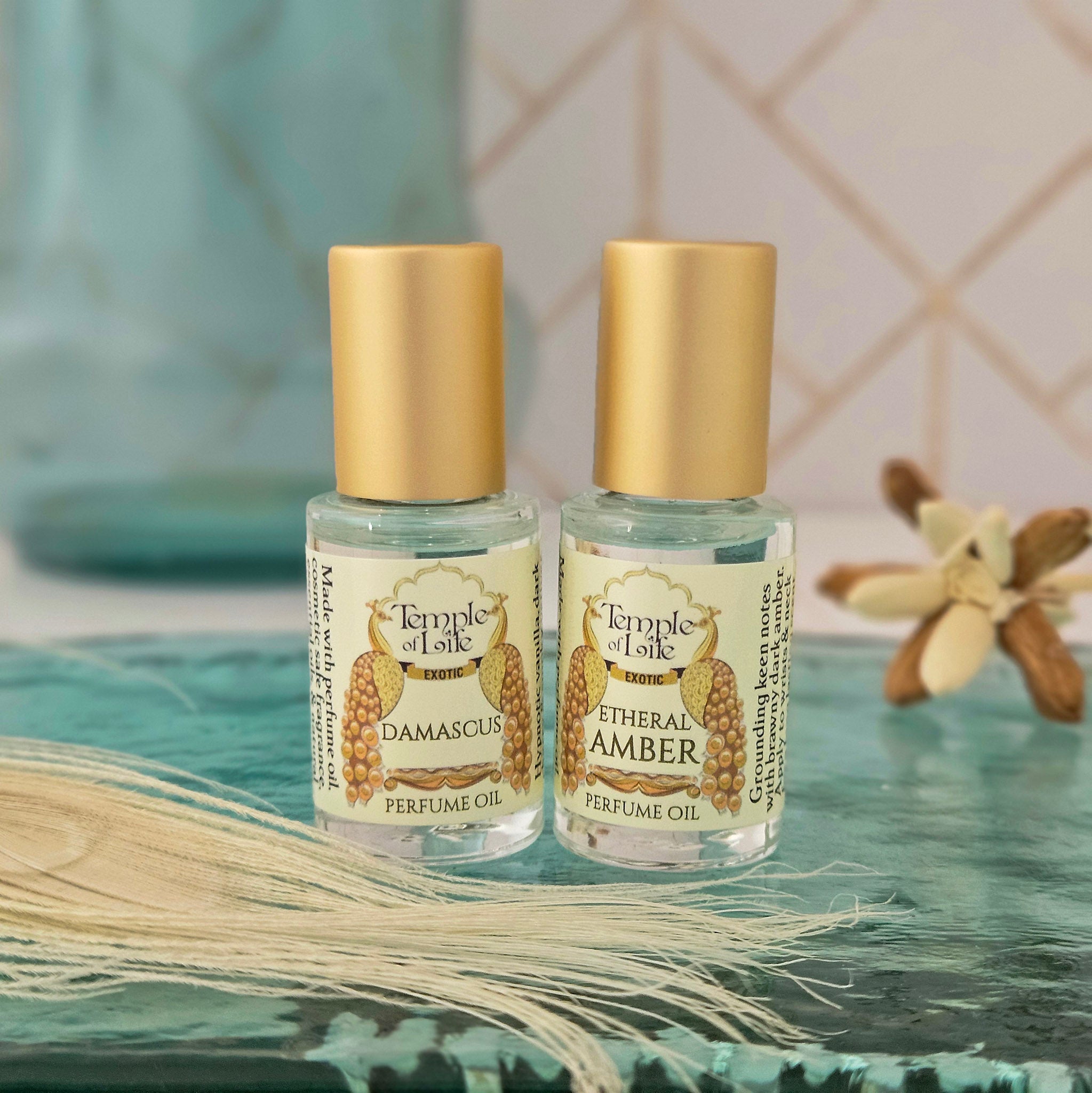 Damascus | Exotic Perfume Oil Travel-Size | Rose Beauty Fragrance