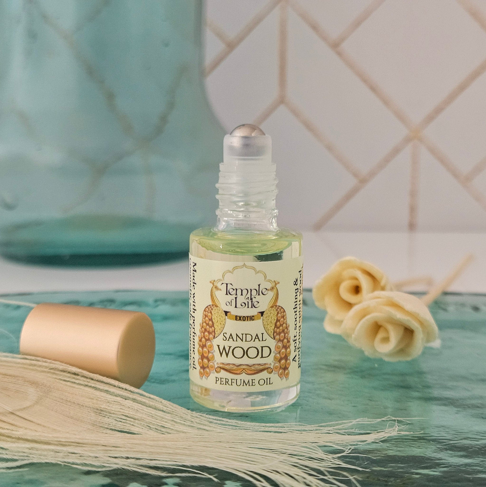 Sandalwood | Exotic Perfume Oil Travel-Size | Clean Woody Scent