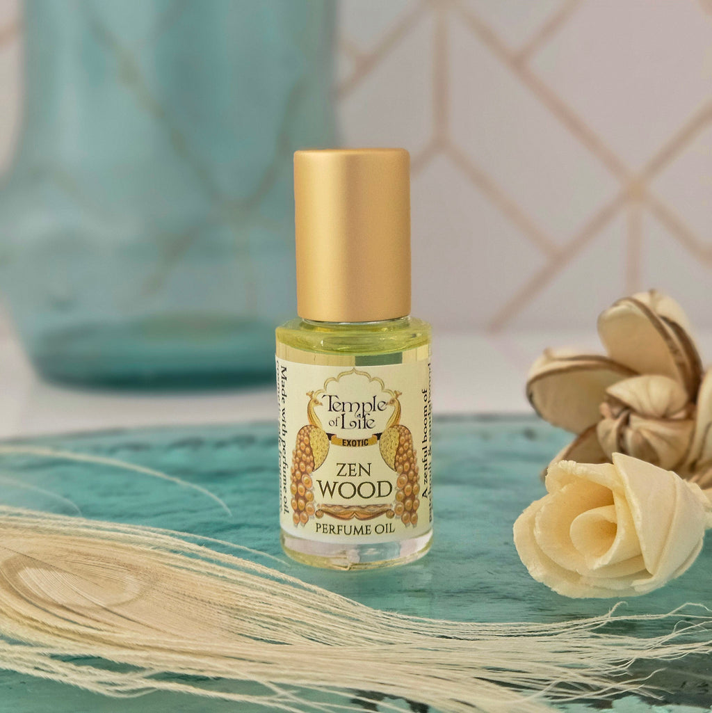 Zen Wood | Exotic Perfume Oil Travel-Size | Sandalwood Patchouli