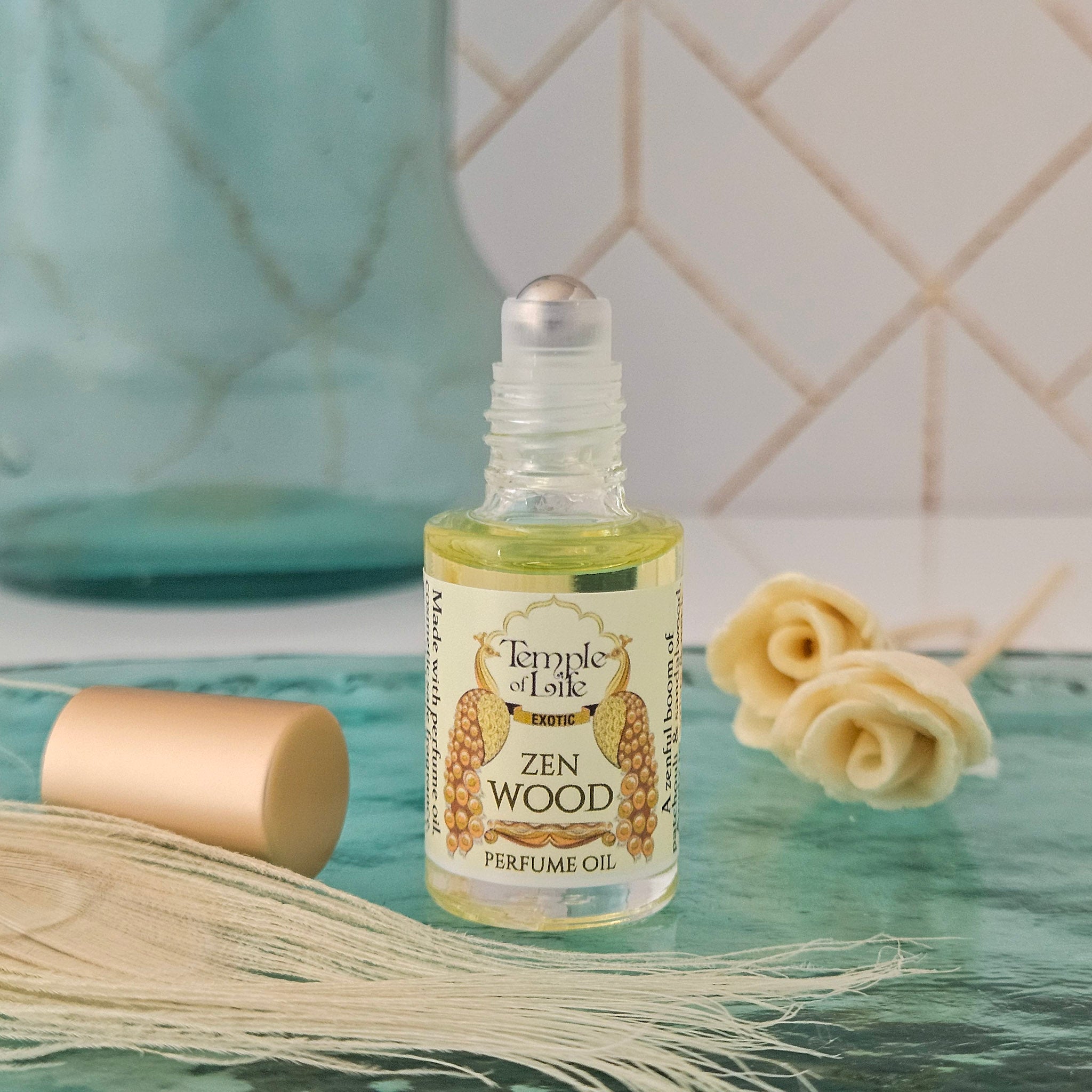 Zen Wood | Exotic Perfume Oil Travel-Size | Sandalwood Patchouli