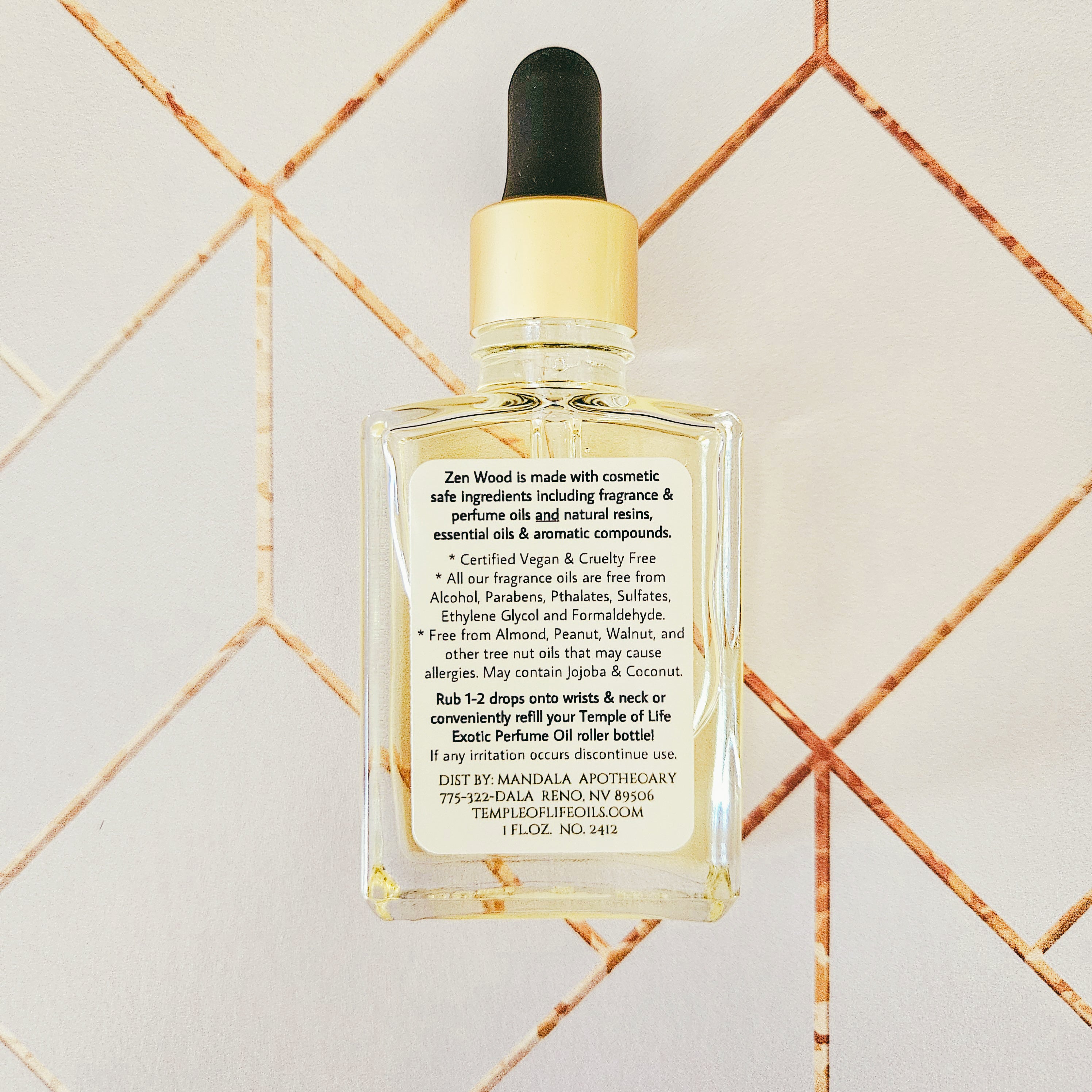 Zen Wood | Exotic Perfume Oil Refill | Sandalwood Patchouli