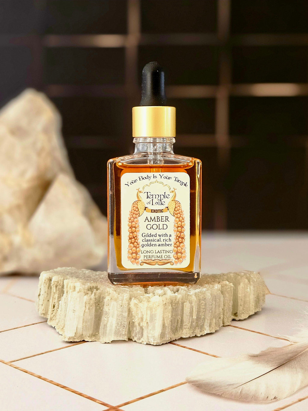 Amber Gold | Exotic Perfume Oil Refill | Clean Amber Oil