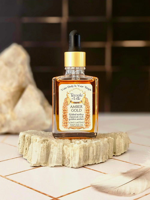 Amber Gold | Exotic Perfume Oil Refill | Clean Amber Oil