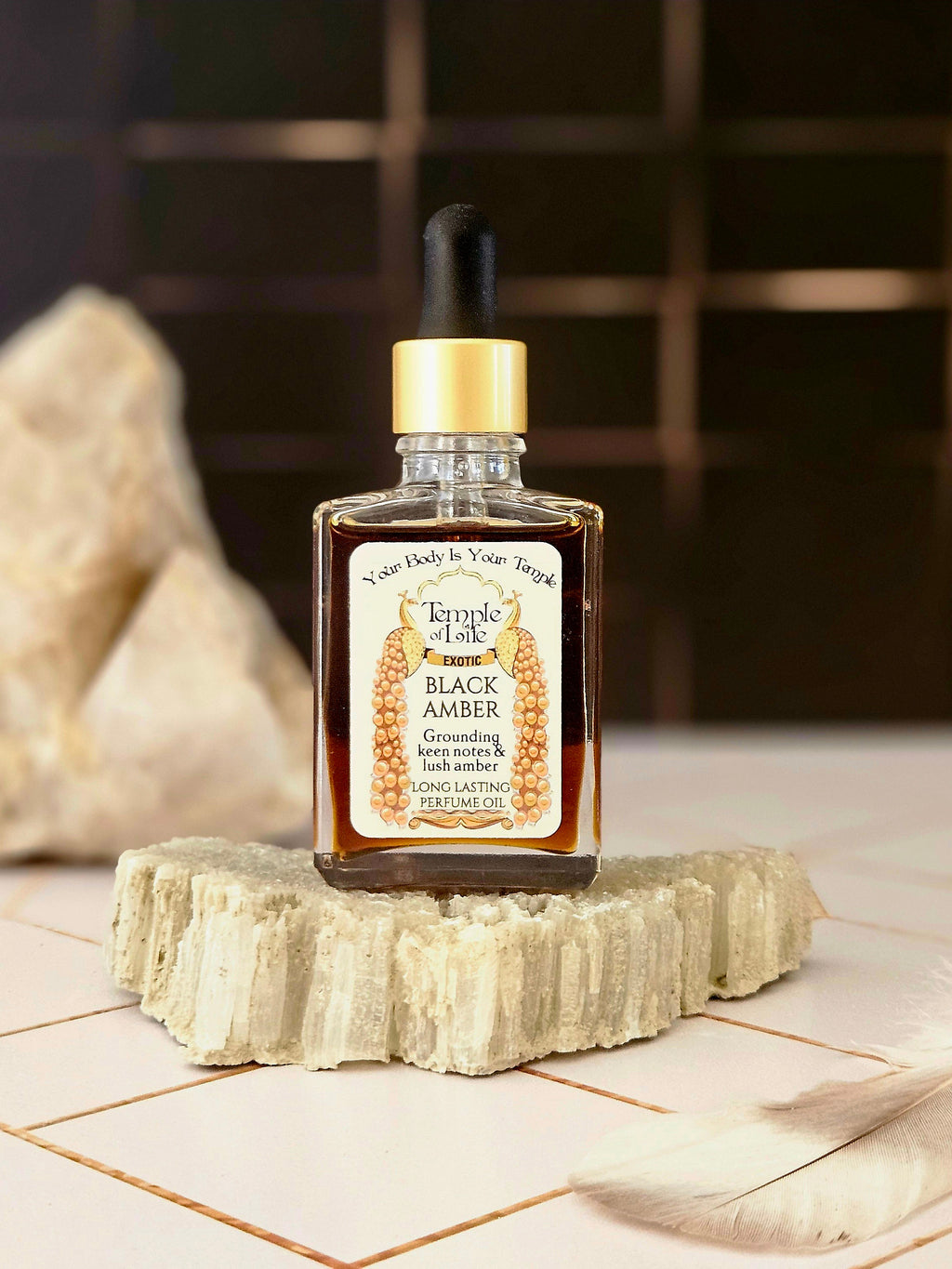 Black Amber | Exotic Perfume Oil Refill | Men's Fragrance