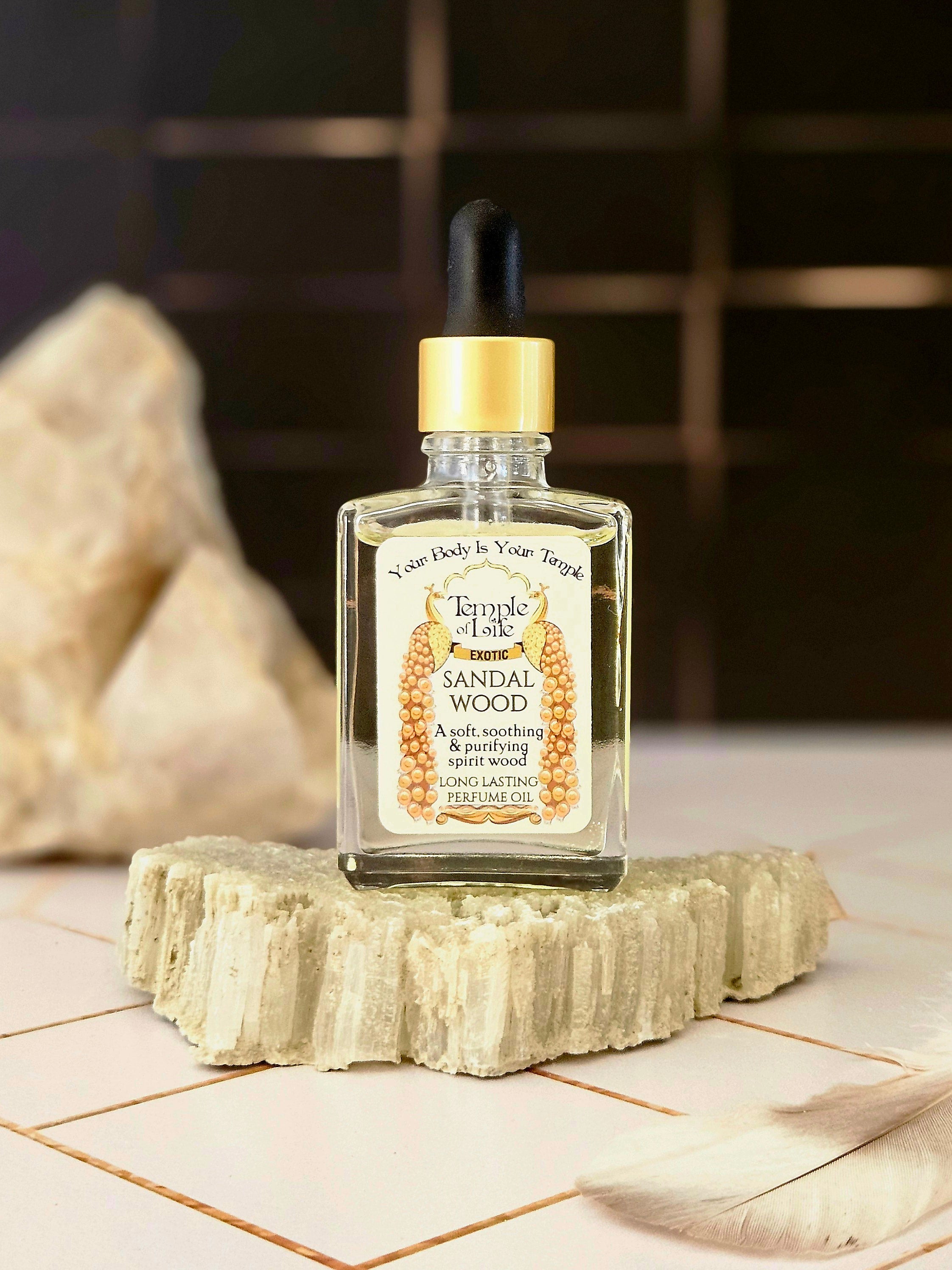 Sandalwood | Exotic Perfume Oil Refill | Clean Woody Scent